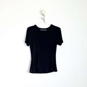 Mesh Ribbed Top